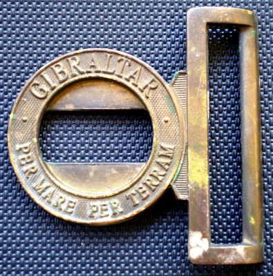 M.138 ELEMENT PAFTA MILITARA MAREA BRITANIE UK GIBRALTAR PER MARE PER TERRAM foto