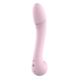 Vibrator DREAMTOYS Amour Lea Flexible Vibe, din silicon moale și flexibil, 10 funcții de vibrație, lungime 22.1 cm, roz