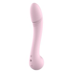 Vibrator DREAMTOYS Amour Lea Flexible Vibe, din silicon moale și flexibil, 10 funcții de vibrație, lungime 22.1 cm, roz