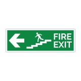 Indicator evacuare st&acirc;nga Fire Exit cu scară