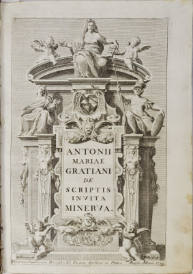 Antonii Mariae Gratiani - A Burgo S. Sepulcri Episcopi Amerini De Scripta Invita MInerva Ad Adolysium Fraterem, II Vol., Floren&amp;Aring;&amp;pound;a, 1745 foto
