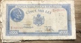 (BNK A) Romania bancnota 5000 lei 10 Octombrie 1944