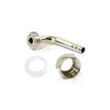 Sechskantmutter 5/8, T&uuml;lle gebogen 7mm, Dichtung f&uuml;r Bier und CO2 Schlauch