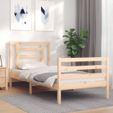 Cumpara ieftin Cadru de pat cu tăblie, 90x200 cm, lemn masiv