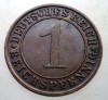 B.197 GERMANIA WEIMAR 1 REICHSPFENNIG 1934 A, Europa, Bronz