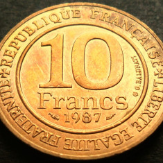 Moneda comemorativa 10 FRANCI - FRANTA, anul 1987 * cod 3028 A = A.UNC