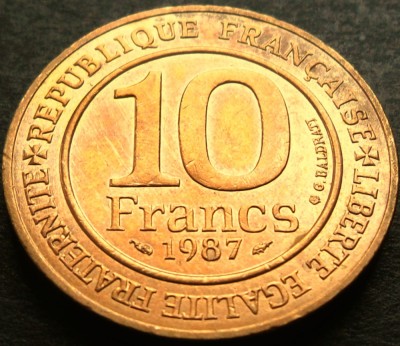 Moneda comemorativa 10 FRANCI - FRANTA, anul 1987 * cod 3028 A = A.UNC foto