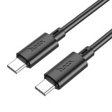 Cablu de date si incarcare rapida, Hoco X88, USB-C, 1m, 60W, Negru