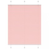 vidaXL Jaluzea plisată roz 105x150 cm Lățime țesătură 104,4 cm