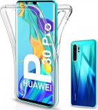 Husa Transparenta Silicon TPU Huawei P30 Pro, Protectie Bumper, Slim
