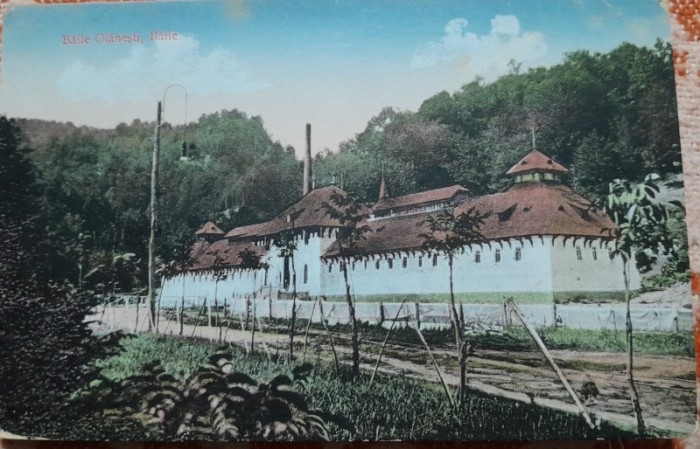 Carte postala, Baile Olanesti, 1914