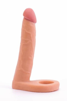 Strap On Anal The Ultra Soft Double, Natural, 15 cm foto