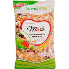 Musli cu Merisoare Sano Vita 400g, Musli, Musli Sano Vita, Musli Sano Vita Merisoare, Cereale Musli, Musli Cereale, Cereale Musli Sano Vita, Musli San