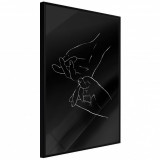 Cumpara ieftin Poster - Joined Hands (Black), cu Ramă neagră, 20x30 cm