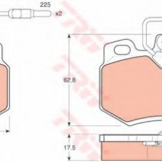 Set placute frana,frana disc CITROEN C6 (TD) (2005 - 2016) TRW GDB446