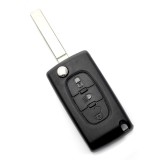 Citroen / Peugeot 307 - Carcasa tip cheie briceag cu 3 butoane, lama VA2-SH3 cu suport baterie, Carguard