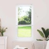 VidaXL Jaluzea pentru Fereastră cu perdele Altele Manual Alb 80 x 130 cm Aluminiu