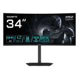 Monitor Gaming GIGABYTE GS34WQCA, 34 , 3440 x 1440 pixeli, Black