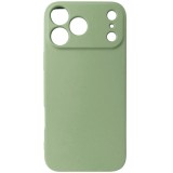 Husa silicon TPU Matte verde deschis, magnet, pentru Apple iPhone 17 Pro Max, 18 Pro Max