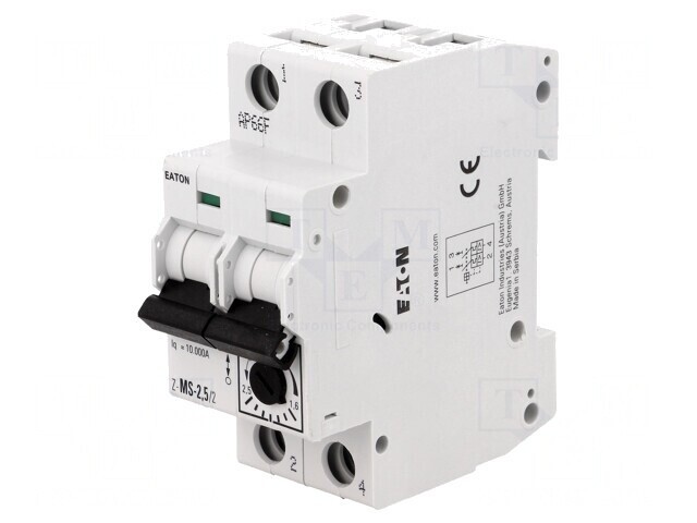 &Icirc;ntrerupător Motor 0,75kW 220-440VAC pentru Șină DIN IP20