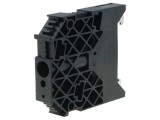 Casetă neagră TS35 pentru temperaturi -25&divide;70&deg;C UL94V-0