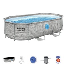 Piscina supraterana Bestway Power Steel Vista 427x250x100 cm cu filtru