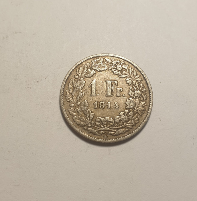 Elvetia 1 Franc 1914 Patina