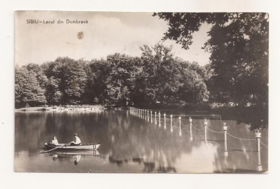 RF69 -Carte Postala- Sibiu, Lacul din Dumbrava, circulata 1961 foto