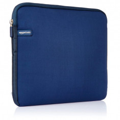 Husa AmazonBasics din neopren pentru laptop de 15,6 inchi 39,6 cm, bleumarin - RESIGILAT