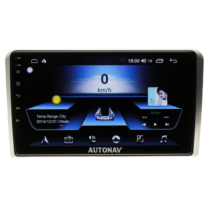 Navigatie Pentru Audi A3 AUTONAV ECO Android GPS Dedicata, Model Classic, Memorie 16GB Stocare, 1GB DDR3 RAM, Display 9&quot; Full-Touch, WiFi, 2 x USB, Bl