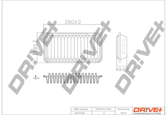 Dr!ve+ DP1110.10.0098 Filtru aer