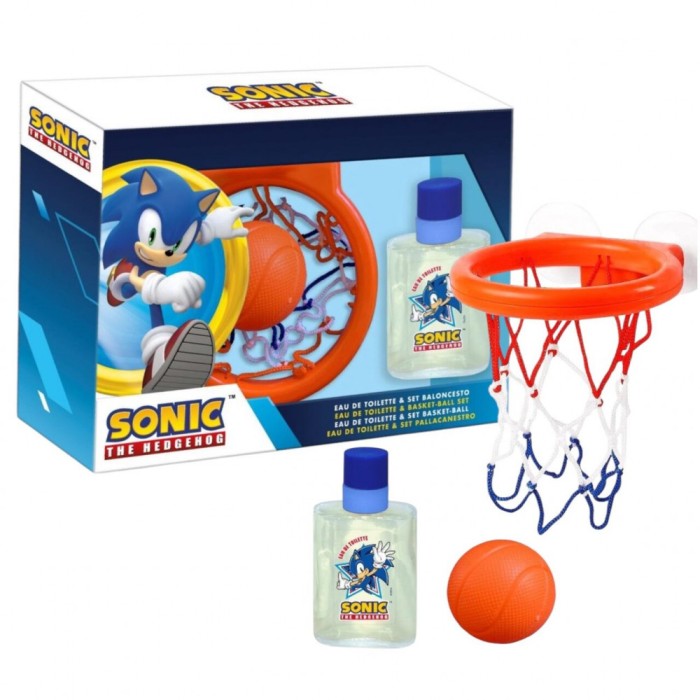 Set cu apa de toaleta si cos de basket, pentru baieti, Sonic the Hedgehog 1904