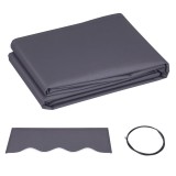 Outsunny P&acirc;nză de Schimb pentru Copertină Retractabilă Anti UV 30+, 3.47x2.4 m, Gri | Aosom Romania