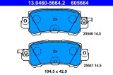 ATE 13.0460-5664.2 set placute frana,frana disc