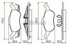 Set placute frana,frana disc FORD FOCUS (DAW, DBW) (1998 - 2007) BOSCH 0 986 494 284
