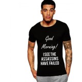 Tricou negru barbati - Assassins faild - S