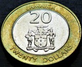 Cumpara ieftin Moneda exotica - bimetal 20 DOLARI - JAMAICA, anul 2008 *cod 12