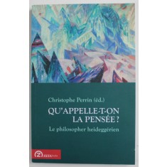 QU&#039;APPELLE-T-ON LA PENSEE? par CHRISTOPHE PERRIN , 2014