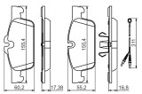 Placute Frana Disc Bosch 0986494527 Peugeot 508 I/SW