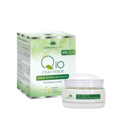 Cremă antirid de noapte Q10, ceai verde&complex mineral energizant, 50ml,