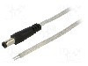Cablu alimentare DC, cabluri, DC 5,5/2,5 mufa, transparent, 0,25m, BQ CABLE - DC.CAB.8600.0020