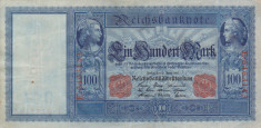 GERMANIA 100 marci 1910 VF!!! foto