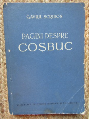 Pagini despre Cosbuc - Gavril Scridon foto
