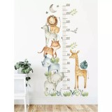 Cumpara ieftin Sticker Perete Autocolant cu Centimetru pentru Copii - Animale din Jungla - 01040