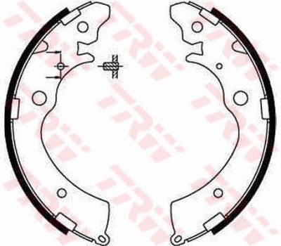 TRW GS8559 Set saboti frana foto