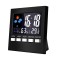 Ceas digital multifunctional de birou, control vocal, functie statie meteo, ecran LCD, calendar, alarma