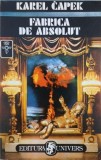 Fabrica de absolut - Karel Capek