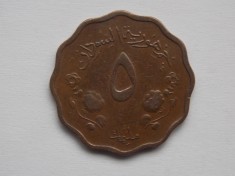 5 MILIM 1956 SUDAN foto