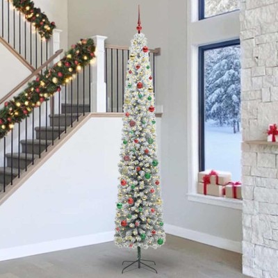 vidaXL Brad de Crăciun artificial Verde 300 cm PVC și oțel și plastic 3395070 foto