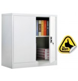 Fiset metalic Premium 1 polita+baza, 90x60x40 mm, vopsit gri, 50 kg/polita, inchidere 3 puncte, neasamblat, PLUS